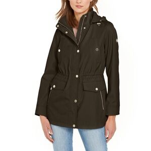 MICHAEL Michael Kors Dark Green Anorak Hooded Jacket